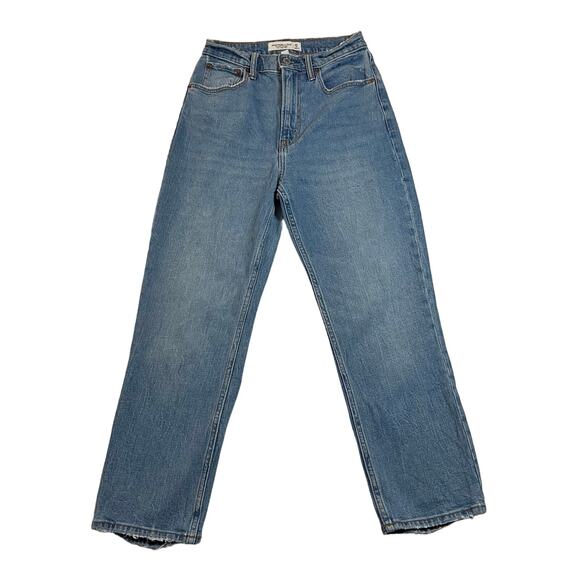 Abercrombie & Fitch Denim - Abercrombie & Fitch Curve Love The Ankle Straight Ultra High Rise Jeans Size 25S